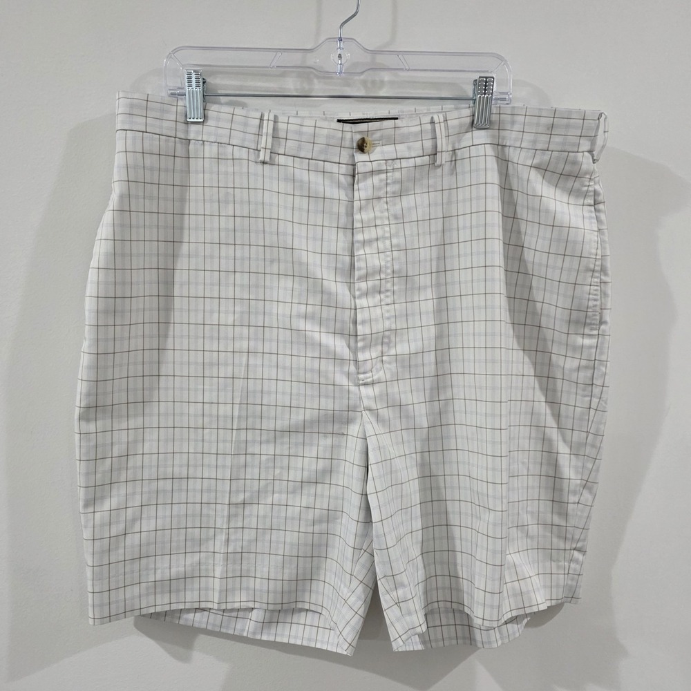 The Masters Mens Golf Shorts‎ Size 40 Plaid Embroidered Logo Sporty Athleisure